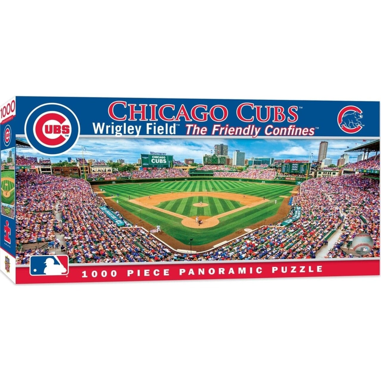 Masterpieces Chicago Cubs 1000 Piece Panoramic Jigsaw Puzzle Wrigley Field 13X39